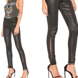 AG Farrah Leather Skinny Pant